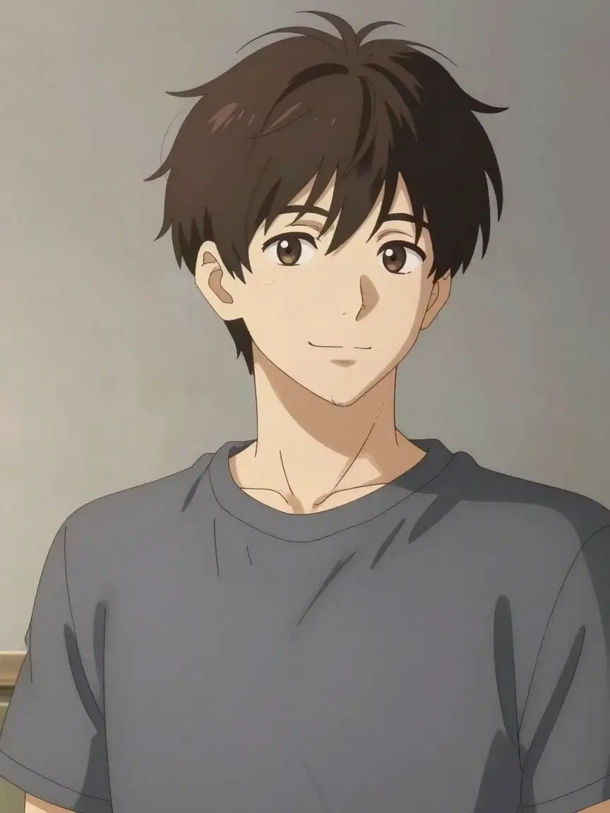 Same avatar rendered in anime style